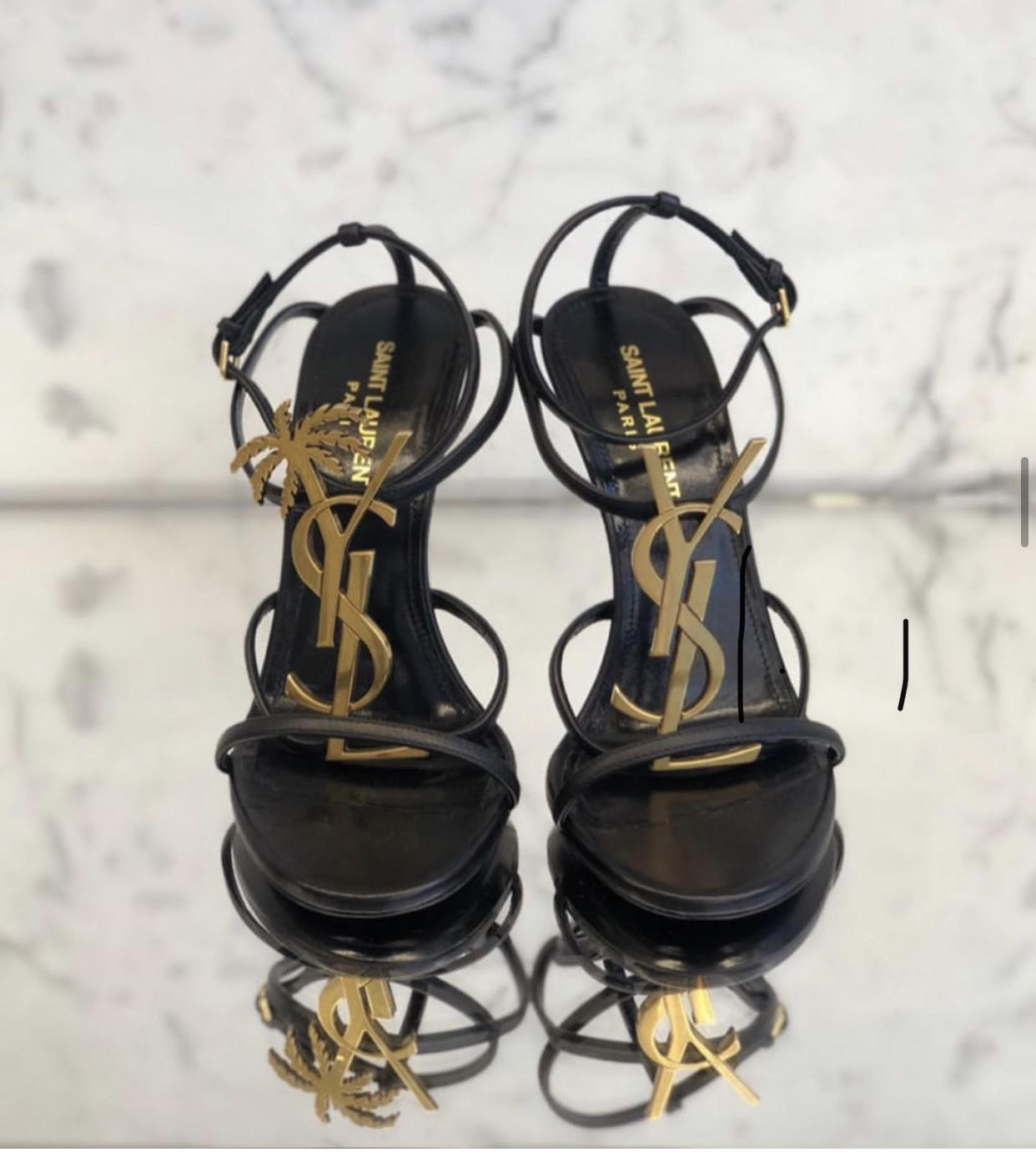 cassandra flat sandals ysl