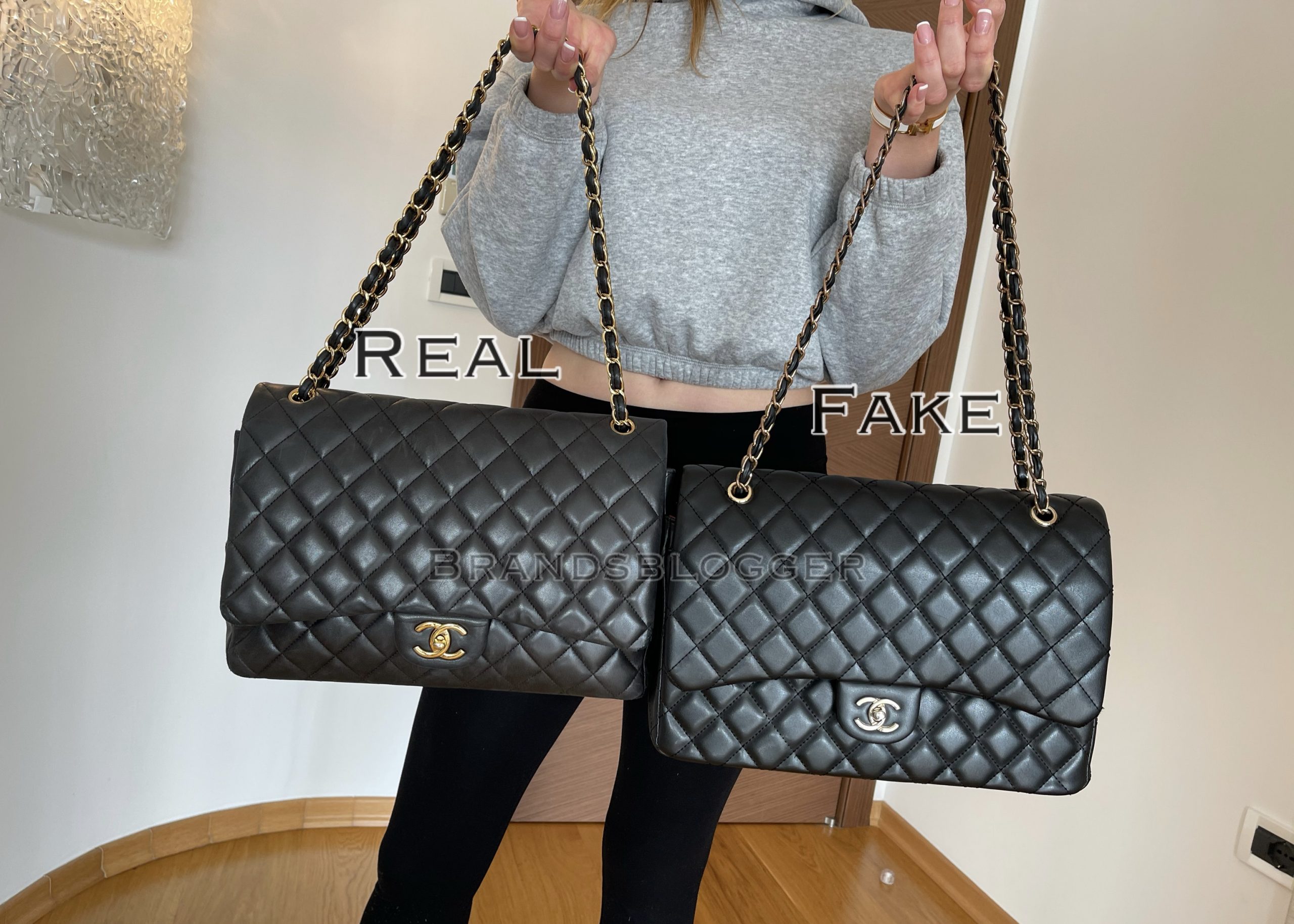 How To Spot Fake Chanel Classic Bag In Lambskin Leather 2023 - Brands  Blogger